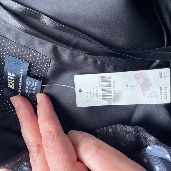 NWT Maeve by Anthropologie 3D  Polka Dot Mini Dress Sz 16 - Picture 9 of 10